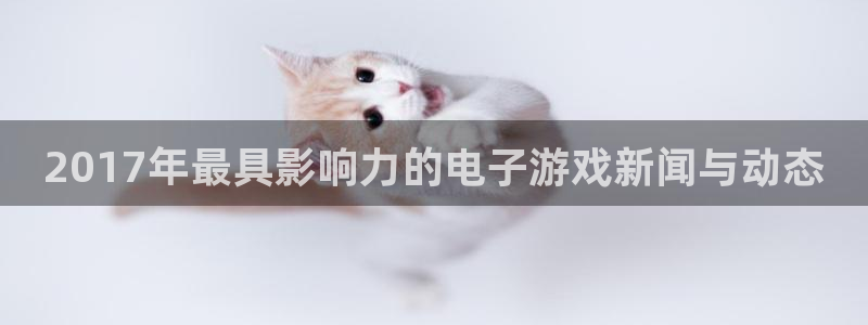 天美娱乐平台官网登录：2017年最具影响力的电子游戏新闻与动
